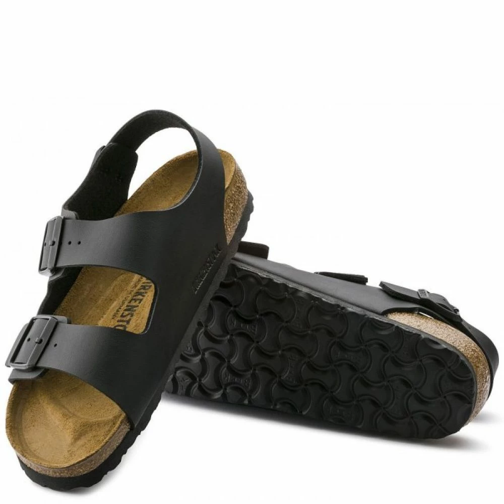 Birkenstock Milano Birko-Flor In Black 6 Birkenstock Milano Birko-Flor In Black - Image 4