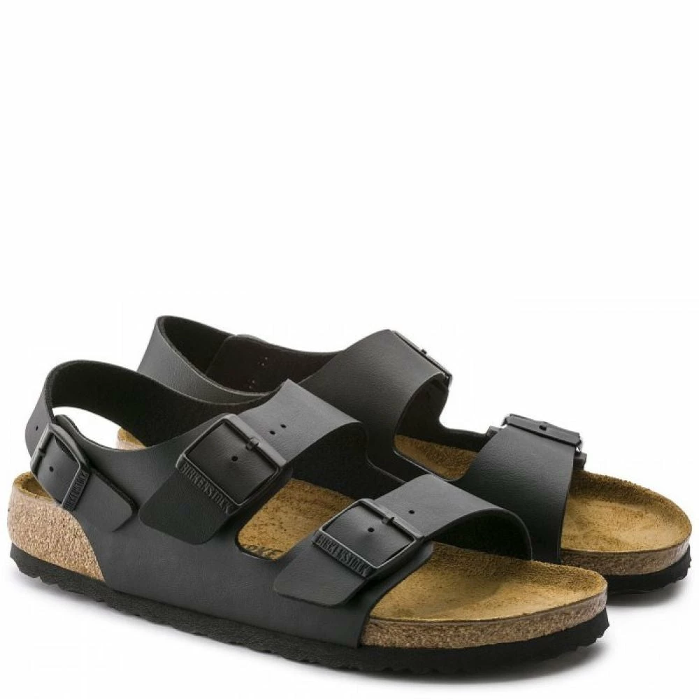 Birkenstock Milano Birko-Flor In Black 4 Birkenstock Milano Birko-Flor In Black - Image 2