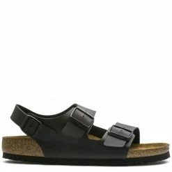 Birkenstock Milano Birko-Flor In Black