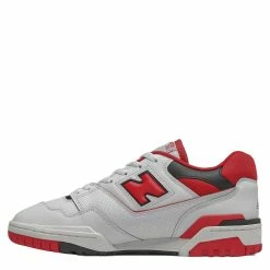 New Balance Men's 550 In White With Team Red -Shoe Shop nb bb550se1 1596 2 1100x