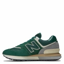 New Balance 574 In Green With Silver -Shoe Shop nb u574lgnw 1590 2 1100x