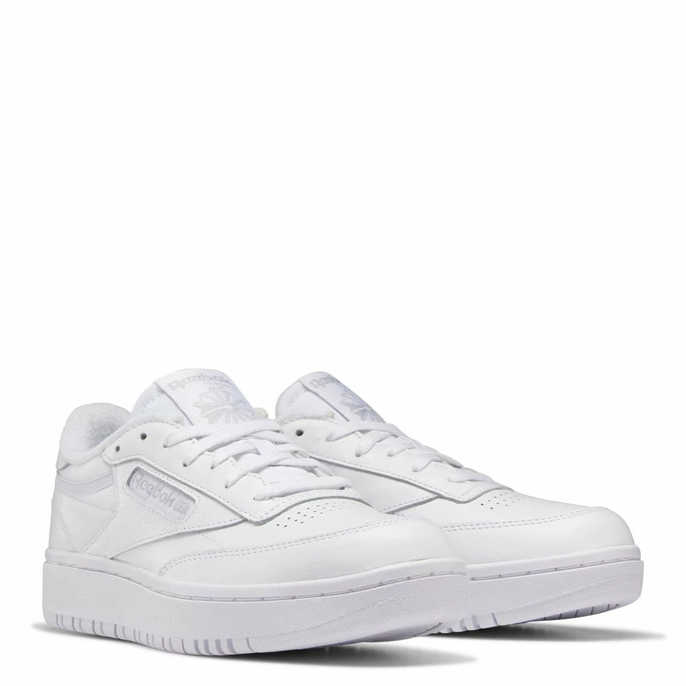 Reebok Women's Club C Double In Ftwr White/Ftwr White/Cold Grey 2 4 Reebok Women's Club C Double In Ftwr White/Ftwr White/Cold Grey 2 - Image 2