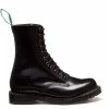 Solovair 11 Eye Derby Boot In Black Hi-Shine -Shoe Shop s11981bkg 106 1 1100x