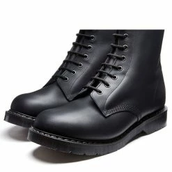 Solovair 8 Eye Derby Boot In Black Greasy -Shoe Shop s8551bgg 105 3 1100x