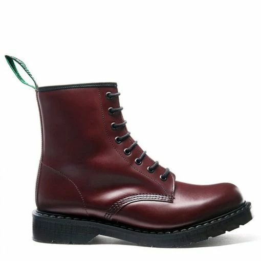 Solovair 8 Eye Derby Boot In Oxblood Hi-Shine 6 Solovair 8 Eye Derby Boot In Oxblood Hi-Shine -Shoe Shop s8551oxg 104 1 1100x