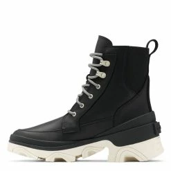 Sorel Women's Brex Lace Bootie In Black/Chalk 8 Sorel Women's Brex Lace Bootie In Black/Chalk -Shoe Shop so 1951211010 2061 3 1100x