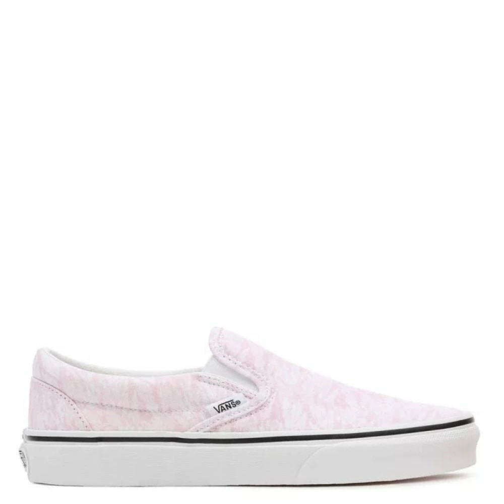 Vans Women's Washes Classic Slip-On In Cradle Pink/True White 3 Vans Women's Washes Classic Slip-On In Cradle Pink/True White