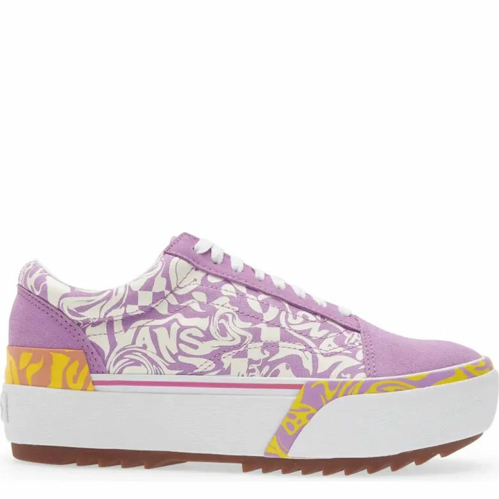 Vans Women's Wavy Old Skool Stacked In Daze Sheer Lilac 3 Vans Women's Wavy Old Skool Stacked In Daze Sheer Lilac