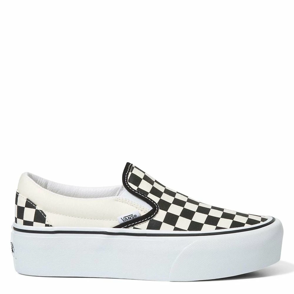 Vans Women's Classic Slip-On Stackform In Checkerboard 3 Vans Women's Classic Slip-On Stackform In Checkerboard