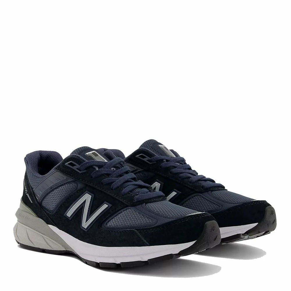 New Balance Women's Made In US 990v5 In Navy With Silver 4 New Balance Women's Made In US 990v5 In Navy With Silver - Image 2