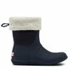 Hunter Women's Original Insulated Roll Top Sherpa Boots In Hunter Navy