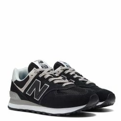 New Balance Women's 574v3 In Black With White -Shoe Shop wl574evb 2 1100x