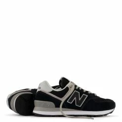 New Balance Women's 574v3 In Black With White -Shoe Shop wl574evb 4 1100x