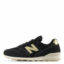 New Balance Women's 996v2 In Black With Gold And Magnet -Shoe Shop wl996ce2 202 1100x